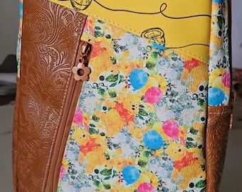 Pooh Bear Faux Leather Crossbody Sling Bag