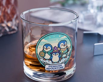 Vaso de whisky Penguin Adventure / 295 ml