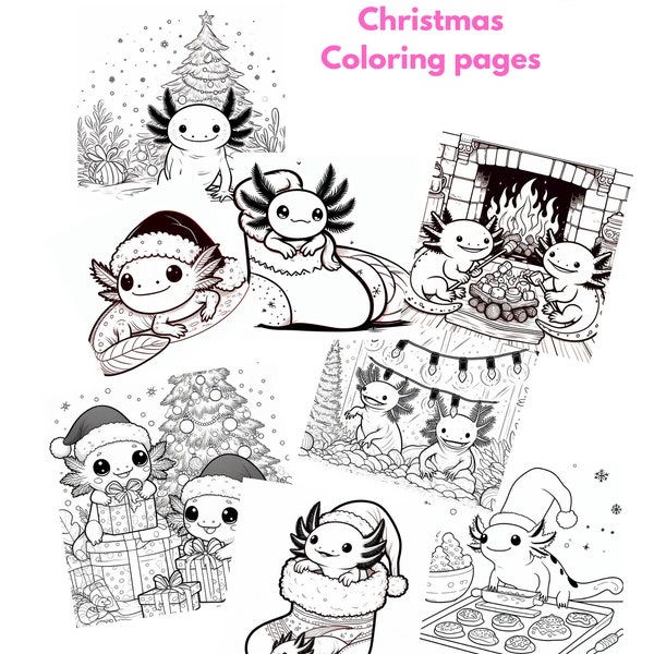 Christmas Axolotl - Etsy