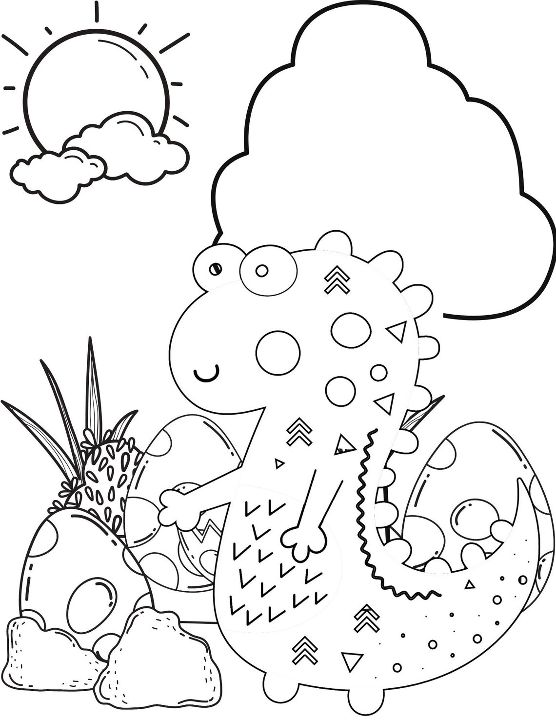 Dinosaur Coloring Pages, Dinosaur PDF, Dinosaur Printables, Dinosaur
