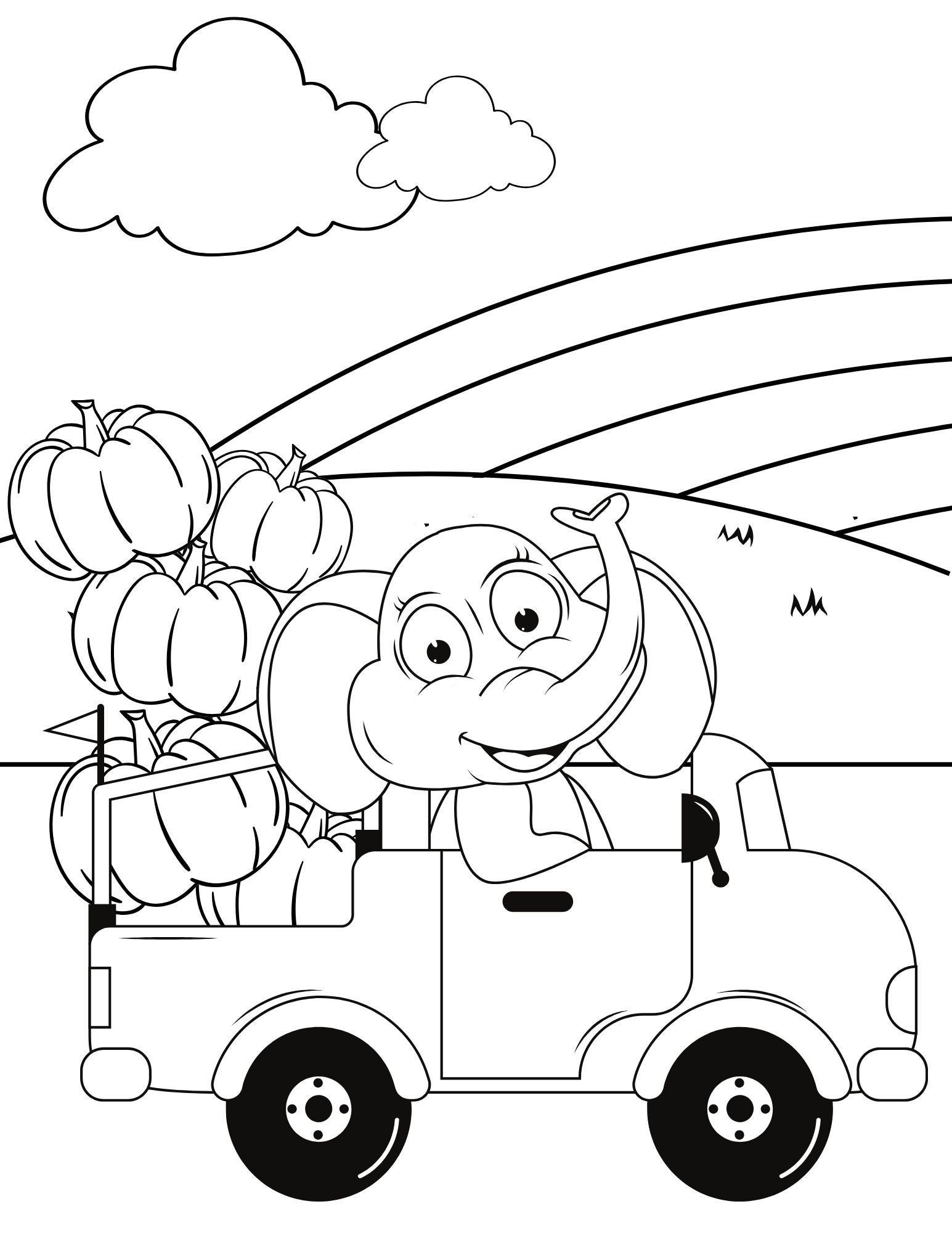 Fall Color Pages Character Fall Coloring Pages, Fall Coloring PDF, Fall Printables, Fall Activity ...