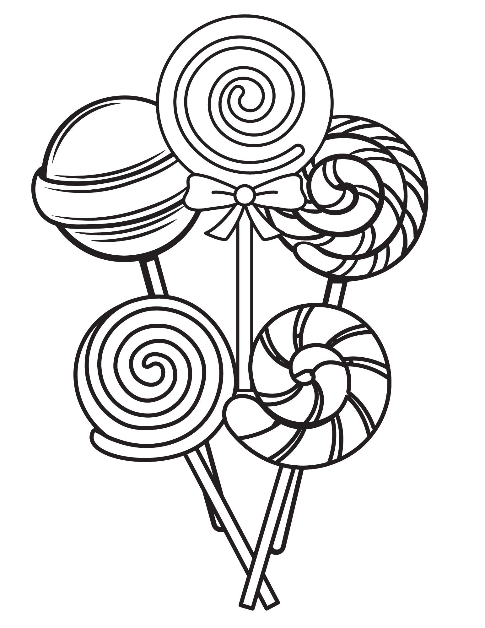 Bonbons Coloriages Pour Les Enfants, 10 Feuilles De Coloriage De