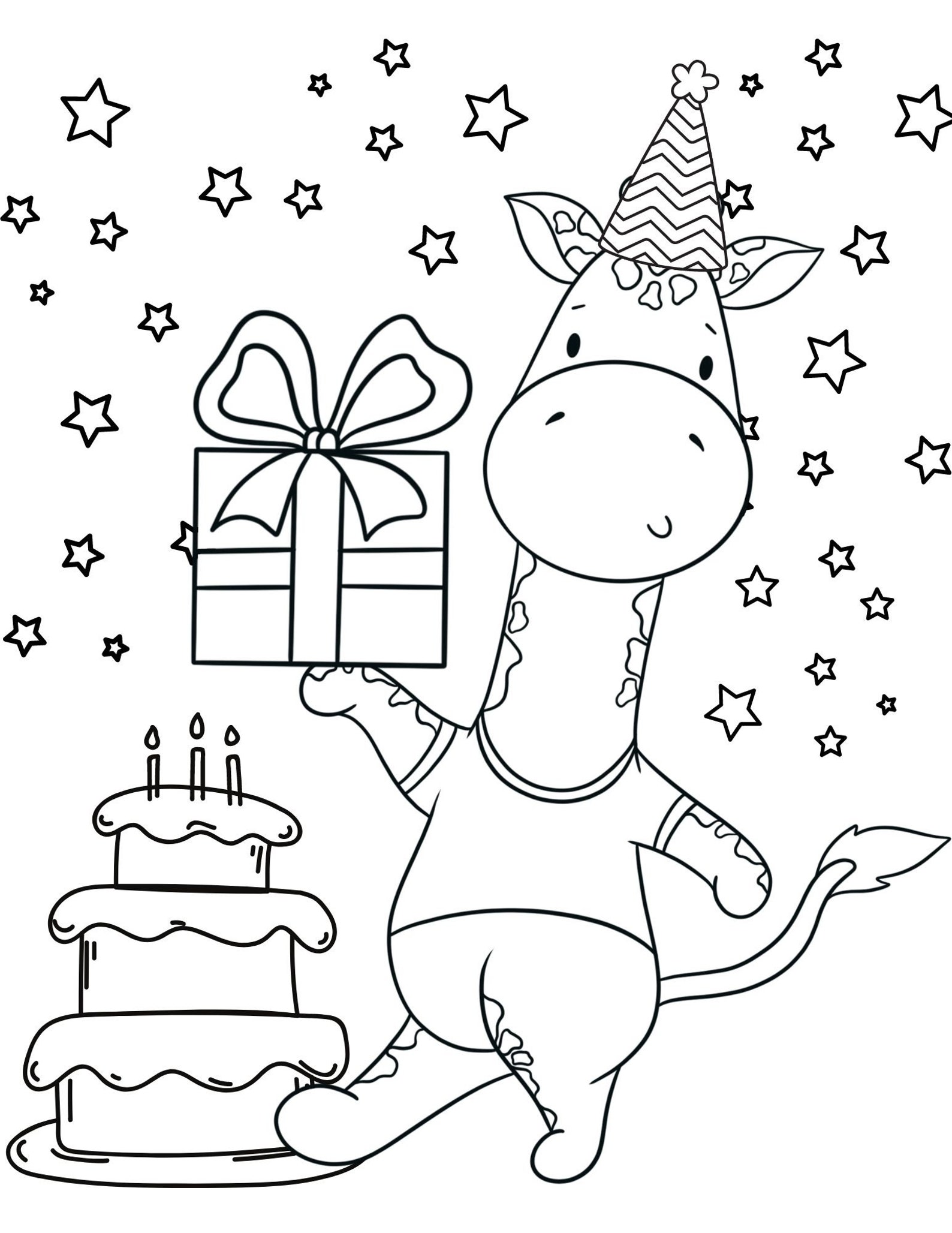 Happy Birthday Coloring Pages, Happy Birthday Printables, Happy
