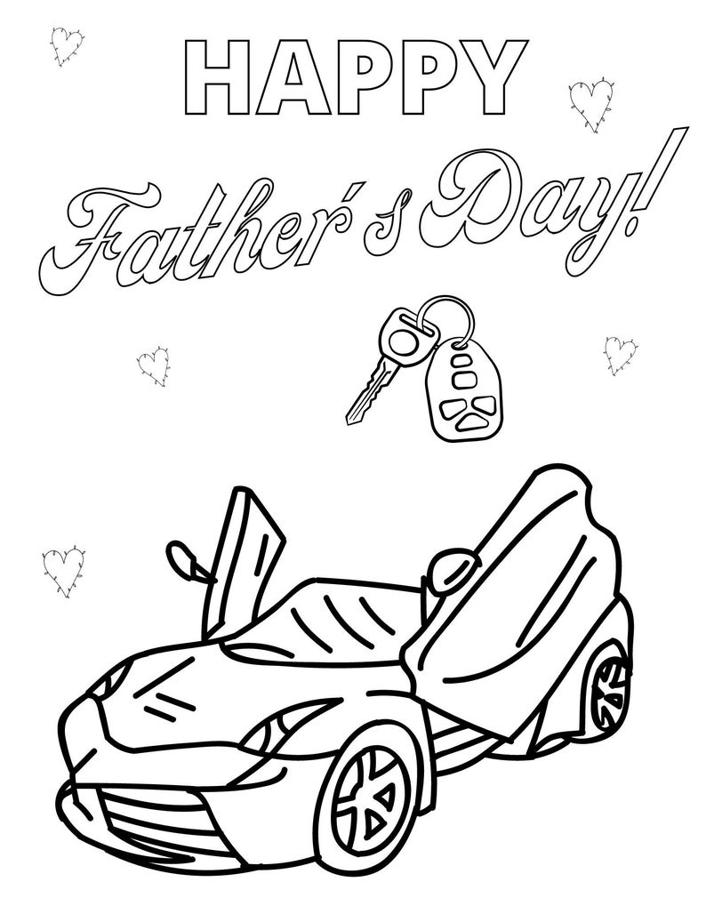 Father's Day Coloring Page, Father's Day Printables, Father's Day Sheets, Father's Day Coloring