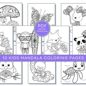 Mandala Animals Coloring Pages, Mandala Coloring For Kids, Mandala Animals Printables, Mandala Coloring Sheets, Mandala Animals PDF, Mandala