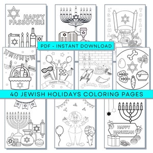 Jewish Holiday Coloring Pages, Purim Coloring Pages, Hanukah Coloring Pages, Passover Coloring Pages, Rosh Hashanna Coloring Pages