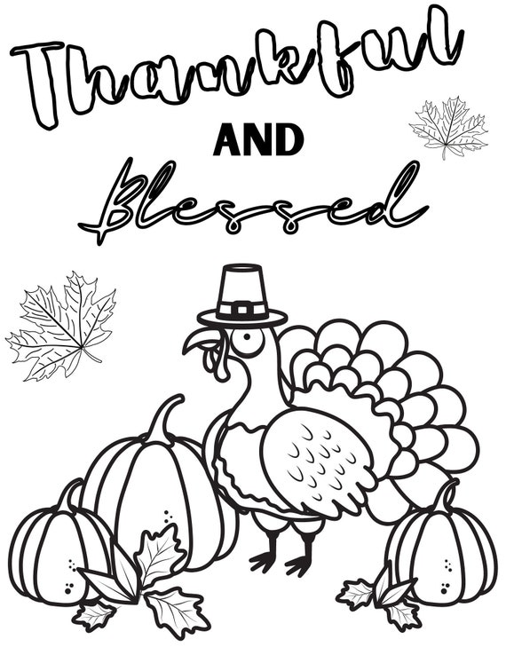 Thanksgiving Tracing Coloring Book for Kids 3-5, 6-8 Years Old Fall Drawing  Book for Preschool and KG holiday Gift for Kids, Printable PDF 