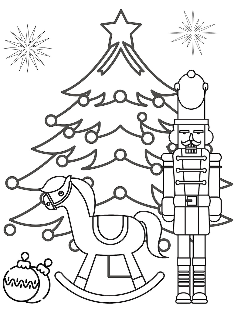 Christmas Coloring Pages PDF Coloring Christmas Printables Winter