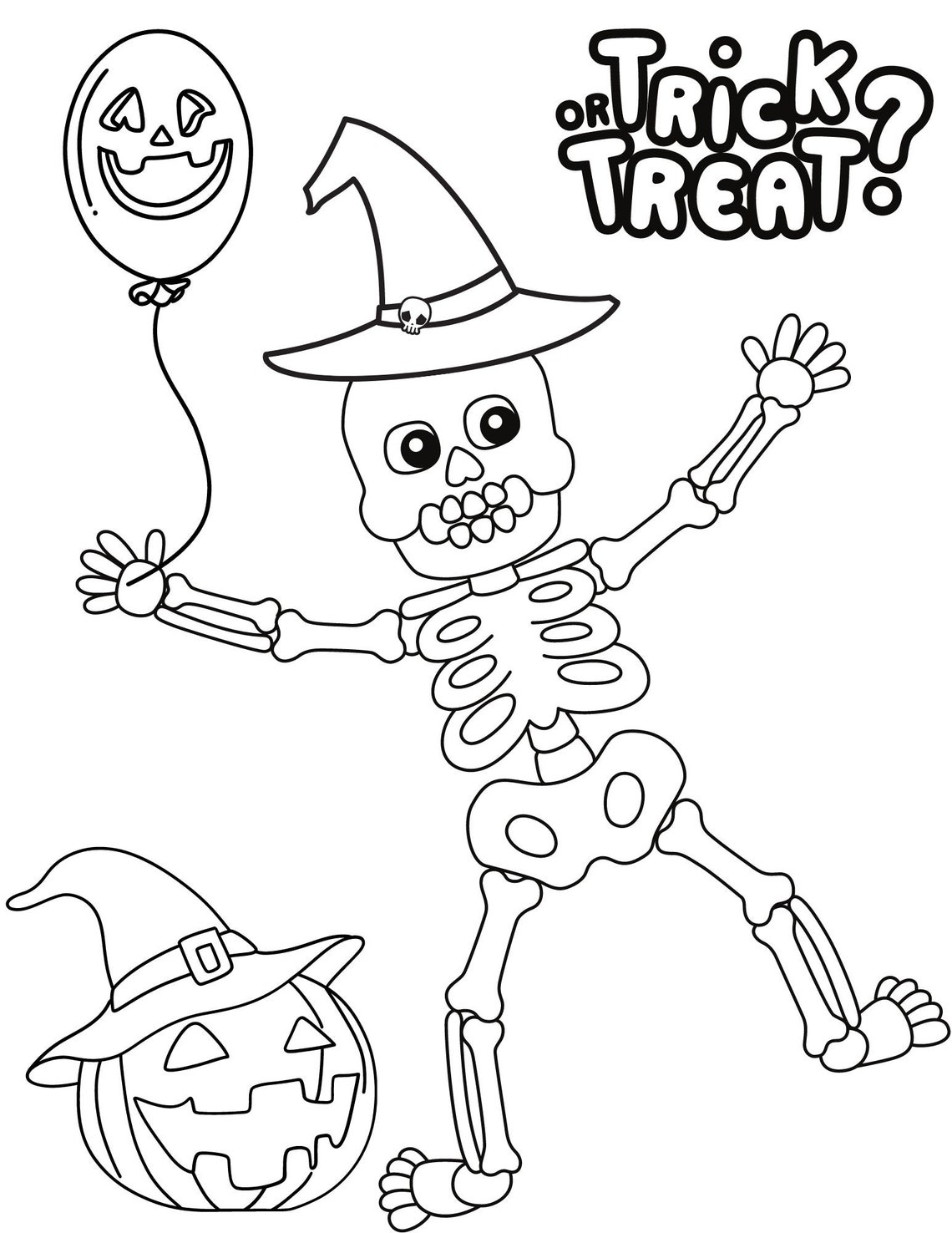 Halloween Coloring Pages, Halloween PDF, Halloween Printables, Scary Coloring Pages, Halloween ...