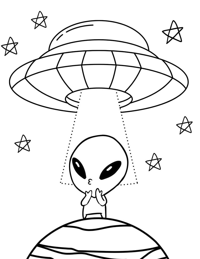Aliens Coloring Pages, Aliens PDF, Aliens Printables, Aliens Coloring