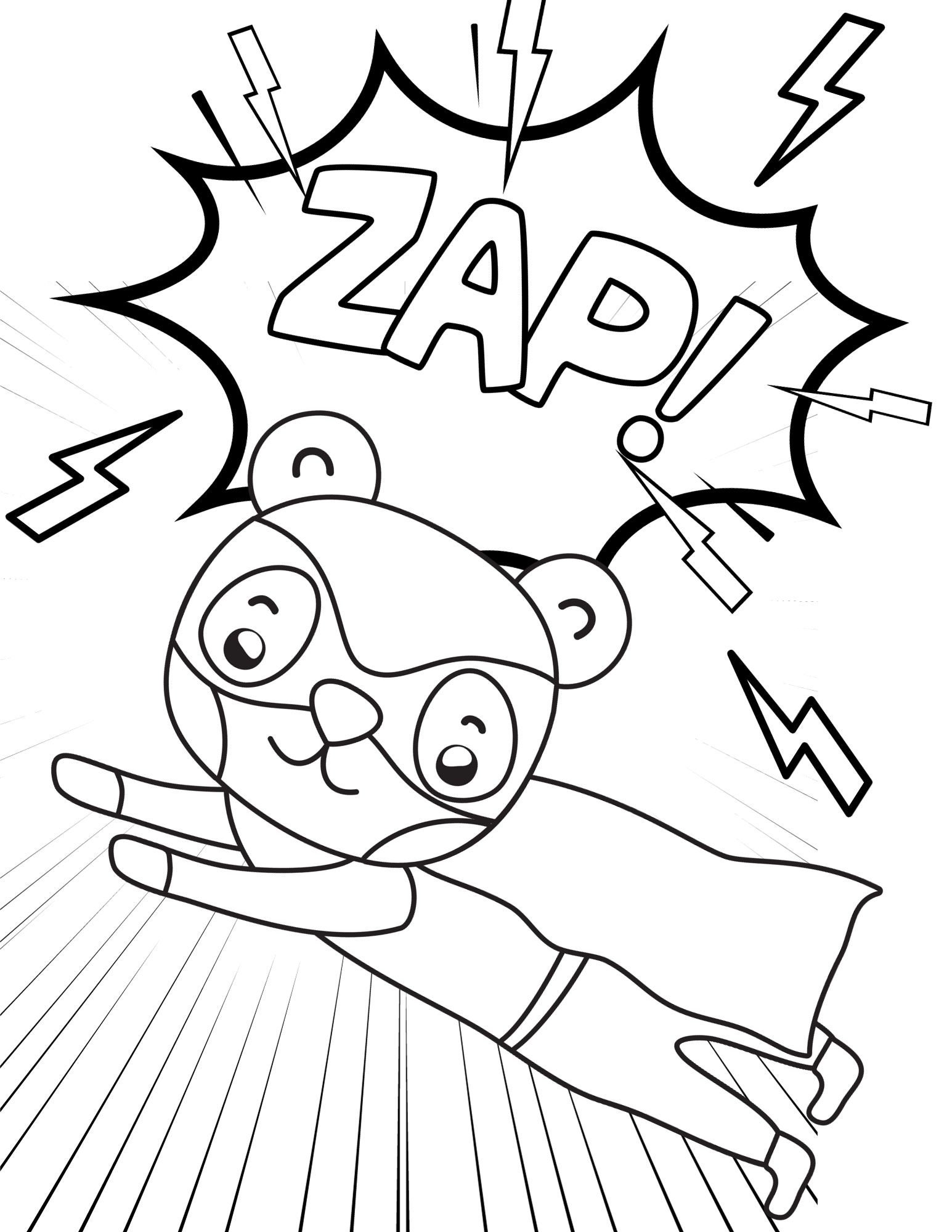 Superhero Coloring Pages, Superhero PDF, Superhero Printables, Super ...