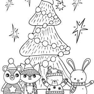 Christmas Coloring Pages, PDF Coloring Christmas Printables, Winter ...