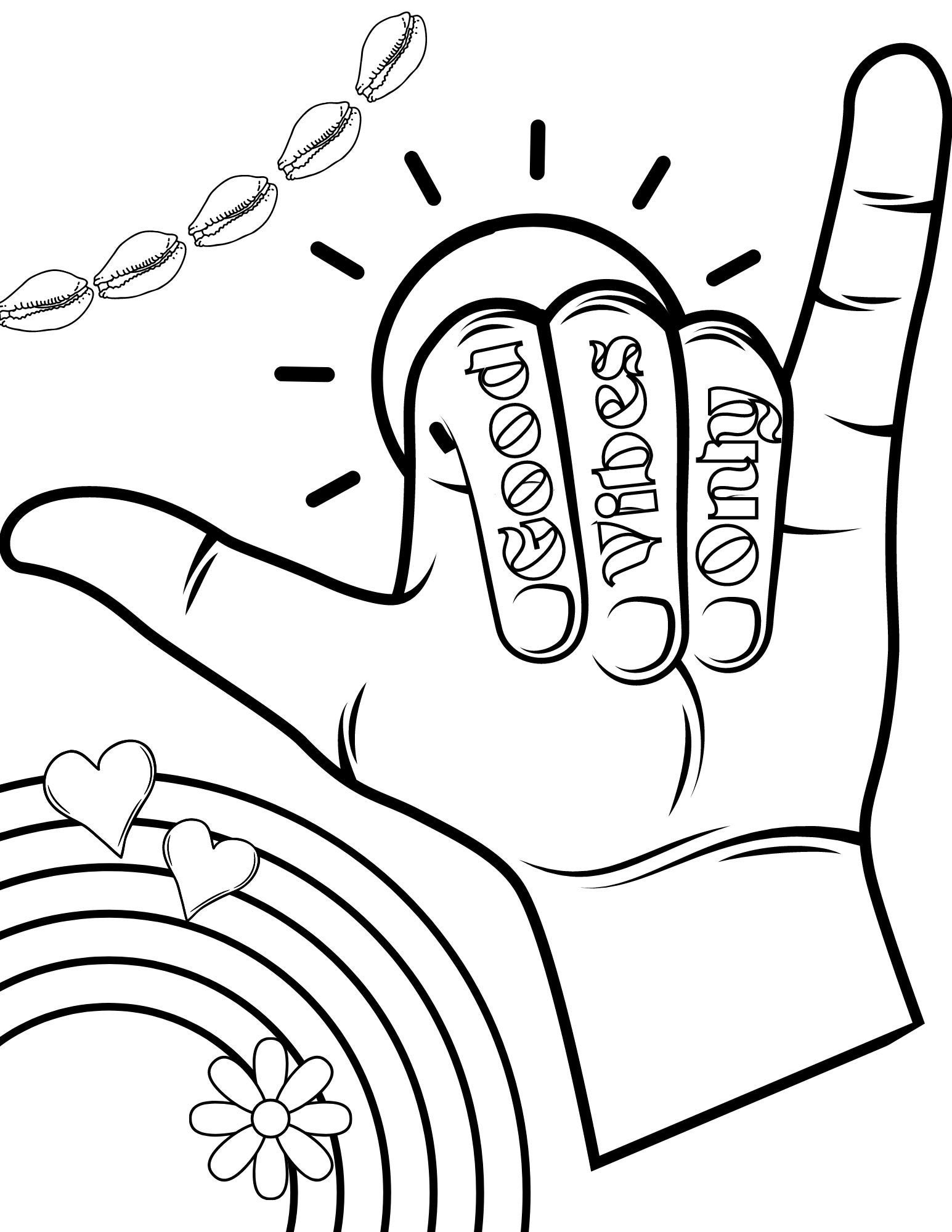 VSCO Girl Coloring Pages, Teens Coloring Pages, VSCO Aesthetic Coloring