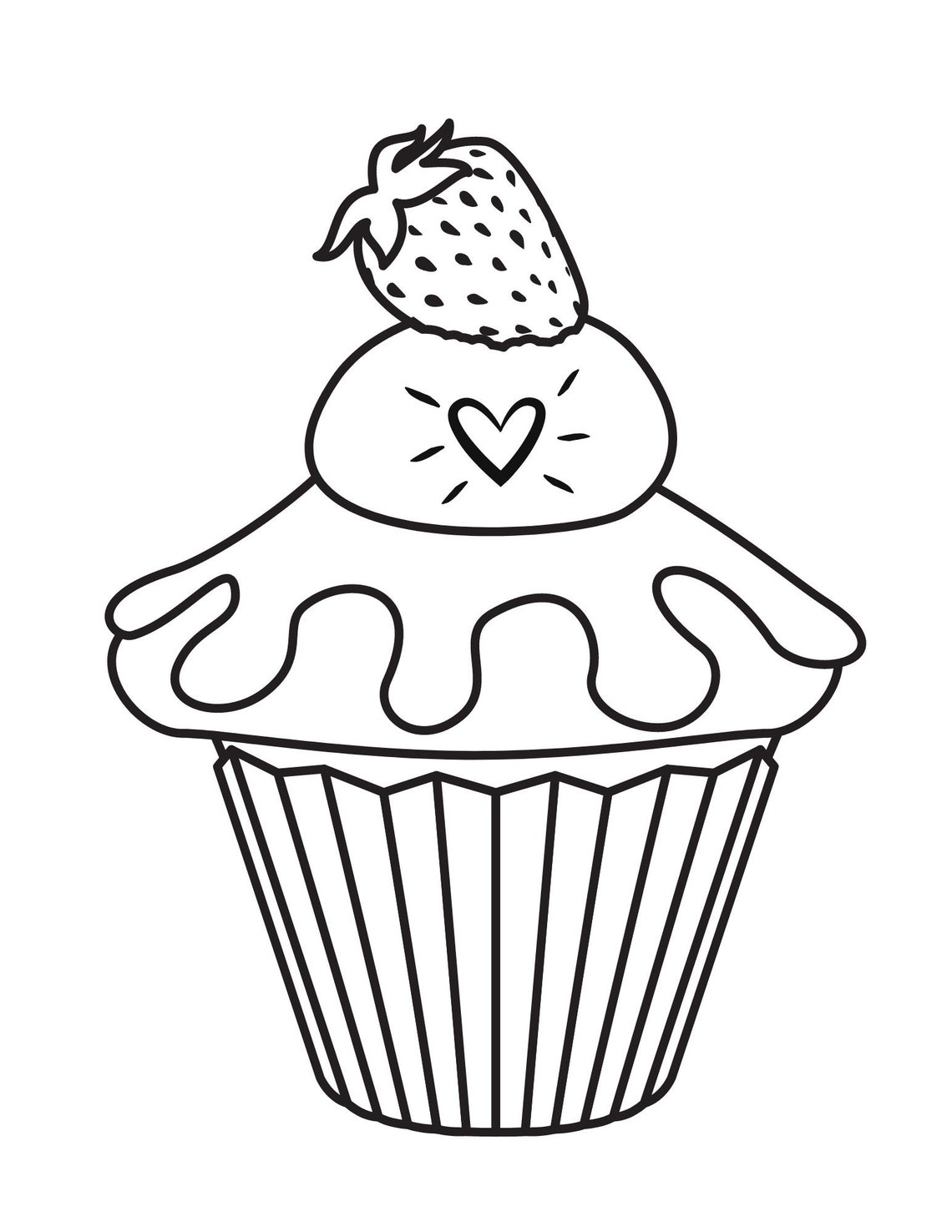 Sweets Coloring Pages for Kids Sweets Printable Coloring - Etsy