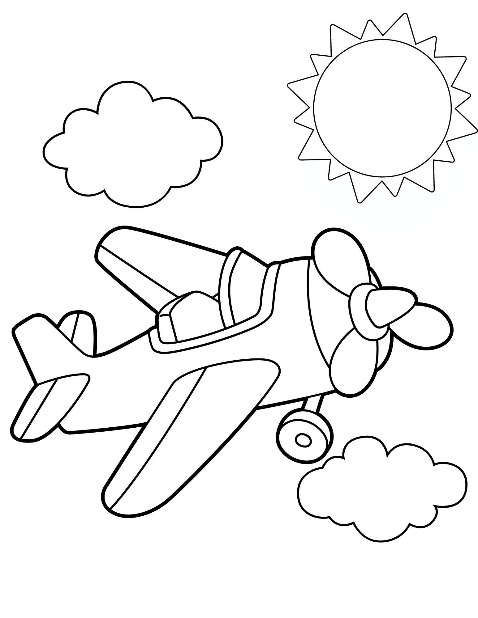 Airplane Coloring Pages, Airplane PDF, Airplane Printables, Airplane