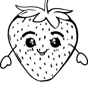 Cute Fruit Coloring Pages, Kawaii Food Printable, Funny Fruits Coloring Page, Funny Food Coloring Page, Cute Food Coloring, Kawaii Fruit image 9