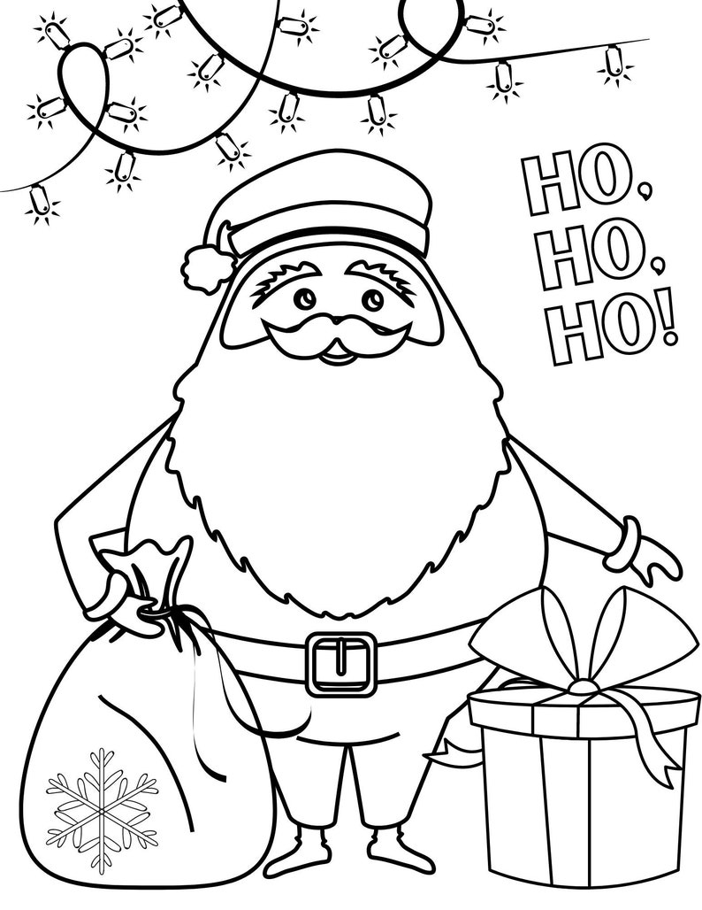 10 Christmas Coloring Pages PDF Coloring Christmas Printables, Winter