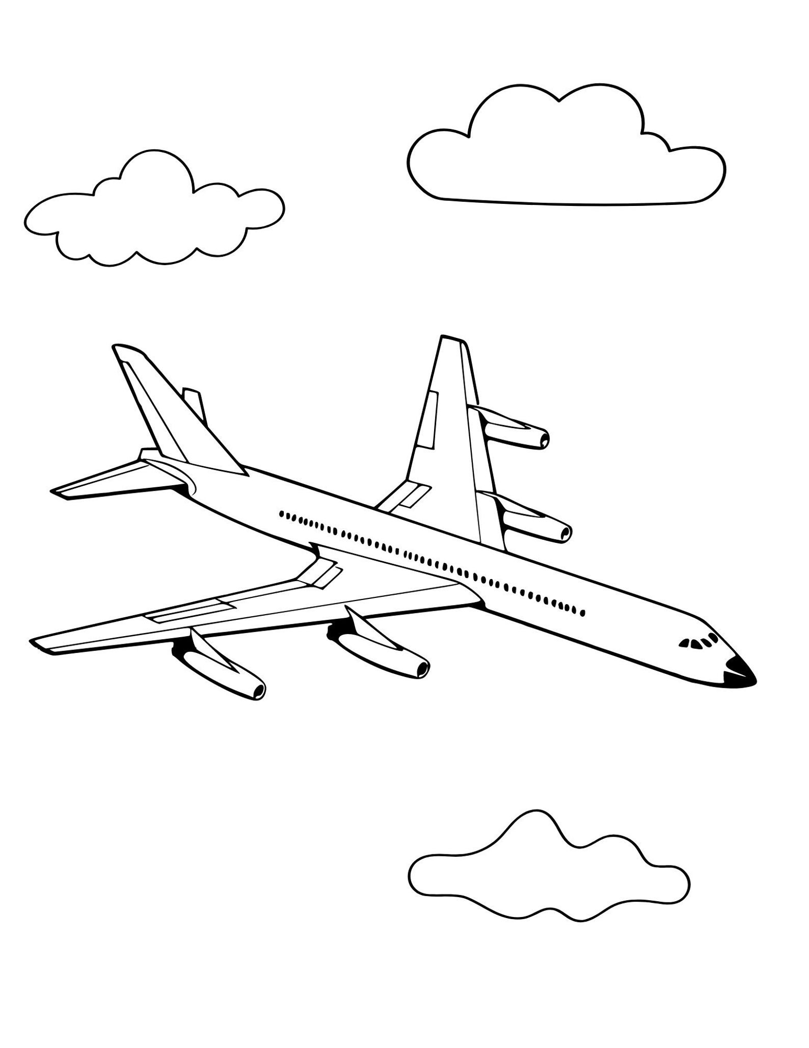 Airplane Coloring Pages, Airplane PDF, Airplane Printables, Airplane ...