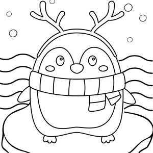 Penguin Coloring Pages, Penguin PDF, Penguin Printables, Penguin ...
