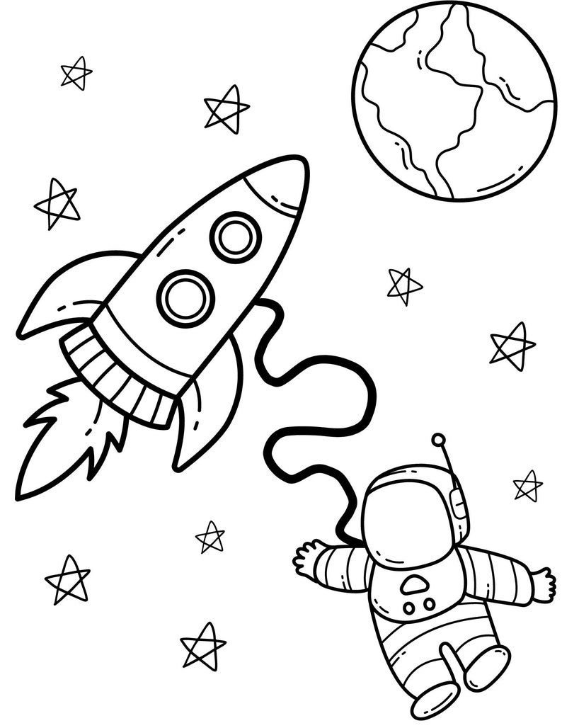 Space Coloring Pages Space PDF Space Printables (Instant Download) Etsy Space Coloring Pages Space PDF Space Printables (Instant Download) Etsy