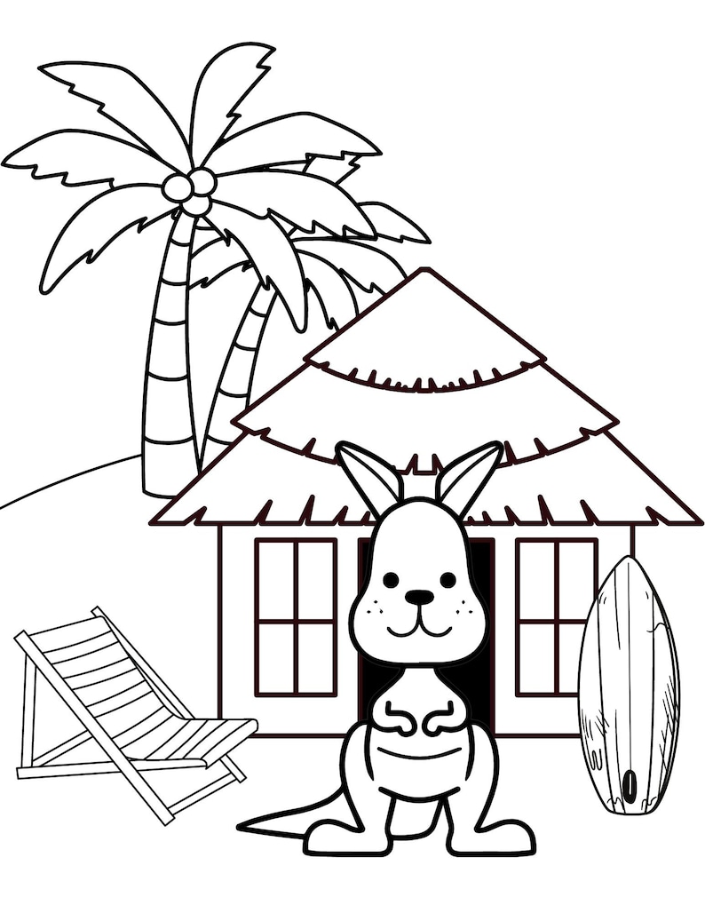 40 Summer Coloring Pages, Summer PDF Coloring, Summer Printables, Beach ...