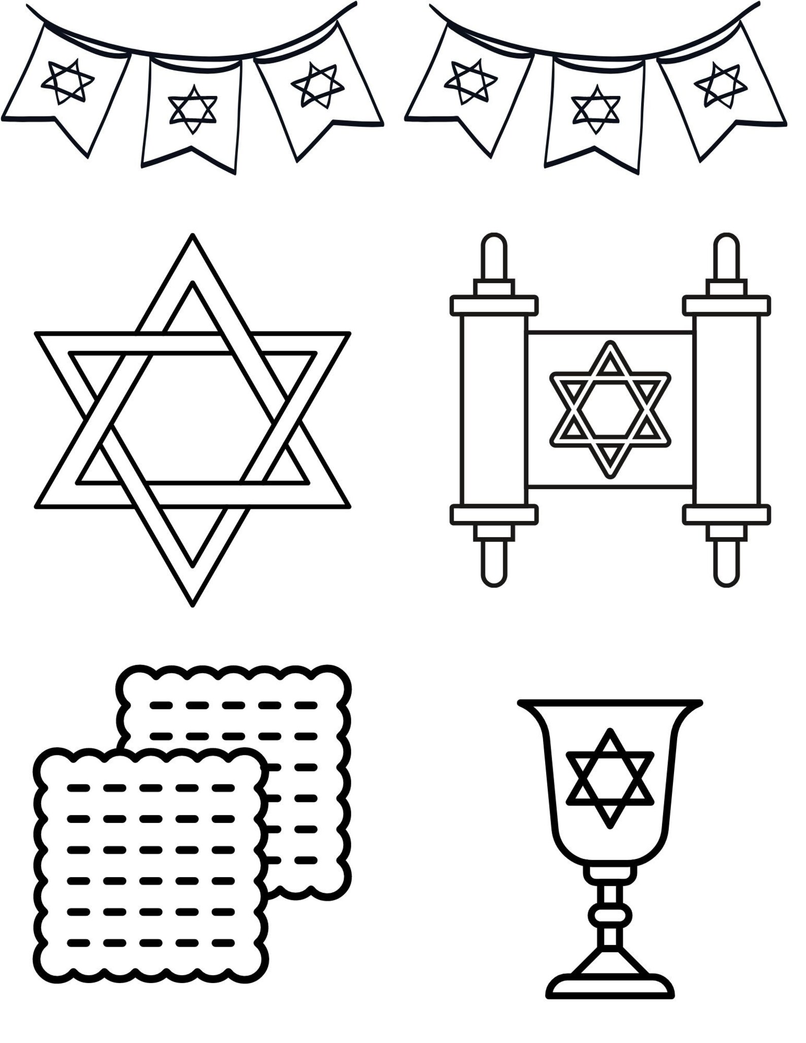 Passover Coloring Pages, Passover Printables, Jewish Coloring Pages ...