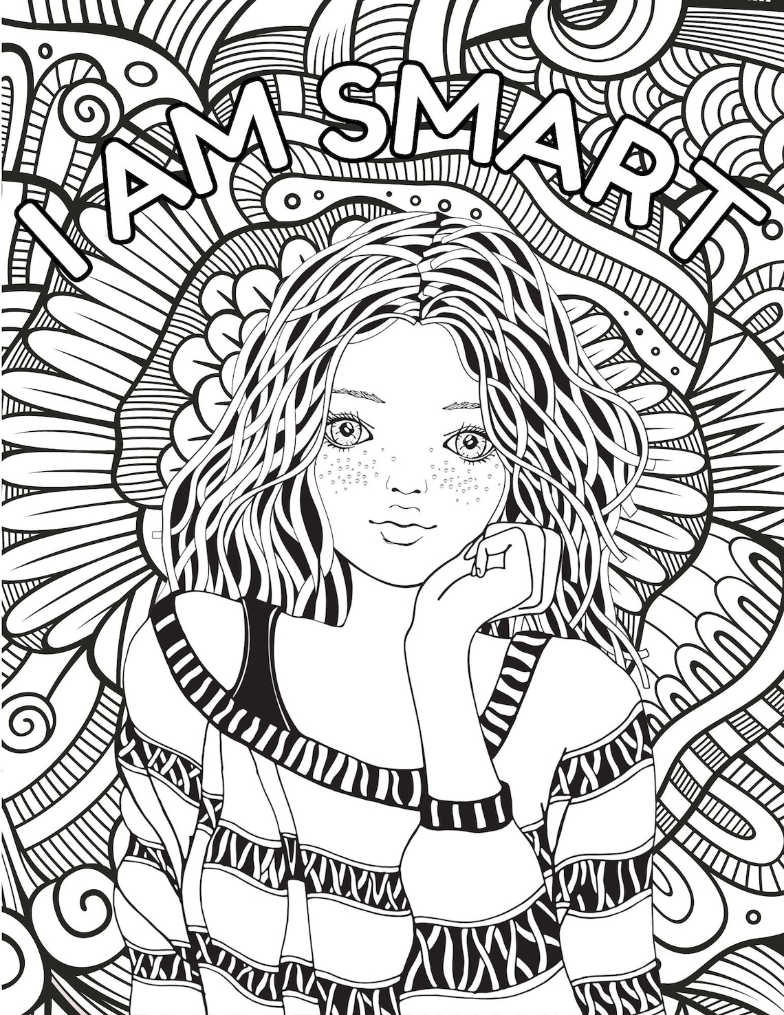Teens Self Care Coloring Pages, Teens Inspirational Quotes Coloring