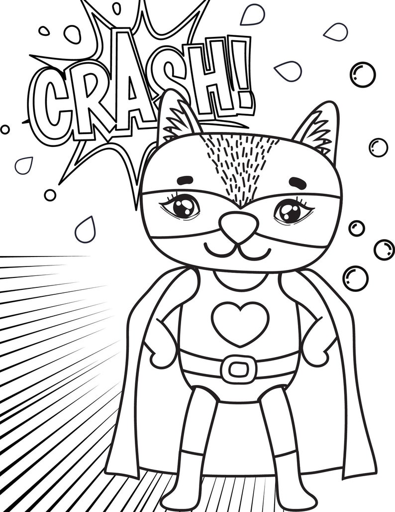 Superhero Coloring Pages, Superhero PDF, Superhero Printables, Super Hero Coloring Pages