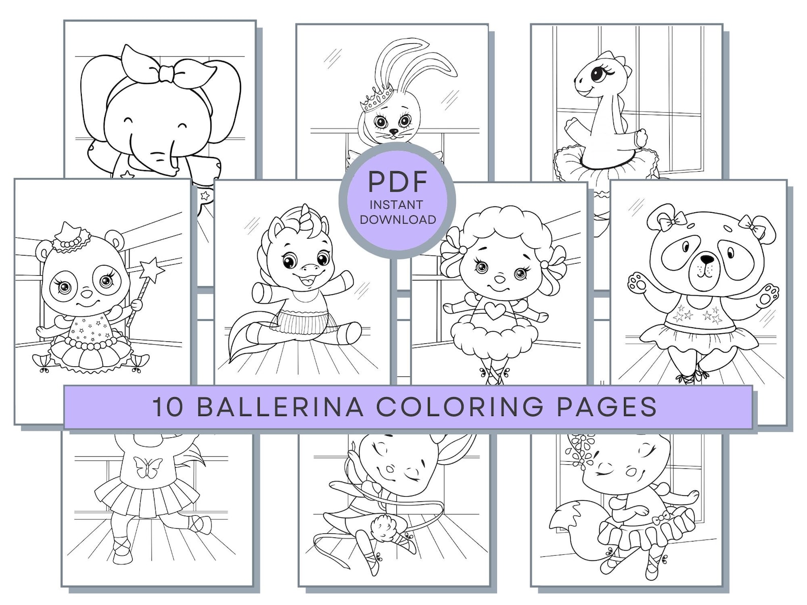 Ballerina Coloring Pages, Ballerina Printables, Ballerina Sheets ...