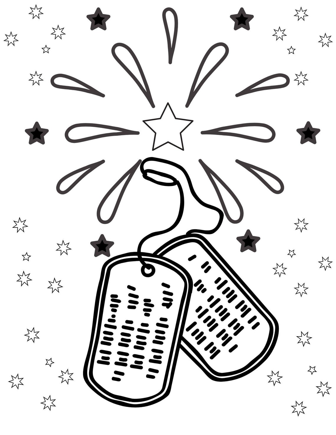 Memorial Day Coloring Page, Memorial Day Printables, Memorial Day