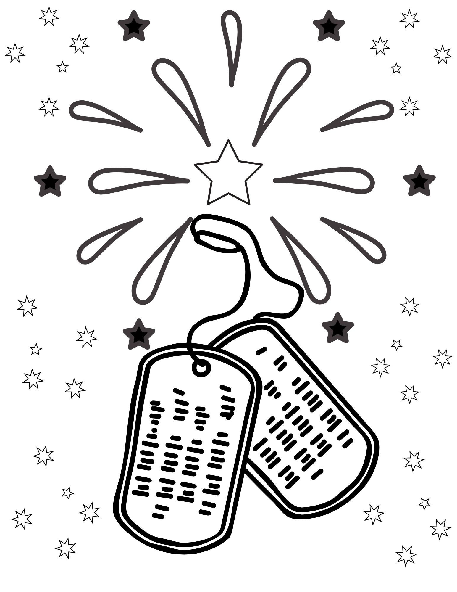 Memorial Day Coloring Page, Memorial Day Printables, Memorial Day ...