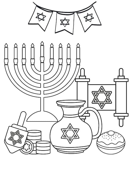 Jewish Coloring Pages For Kids