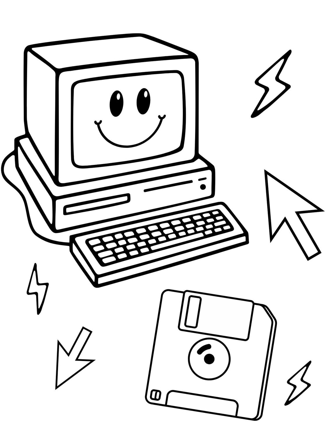 Y2K Coloring Pages, Teens Coloring Pages, Y2K Aesthetic Coloring, Teen