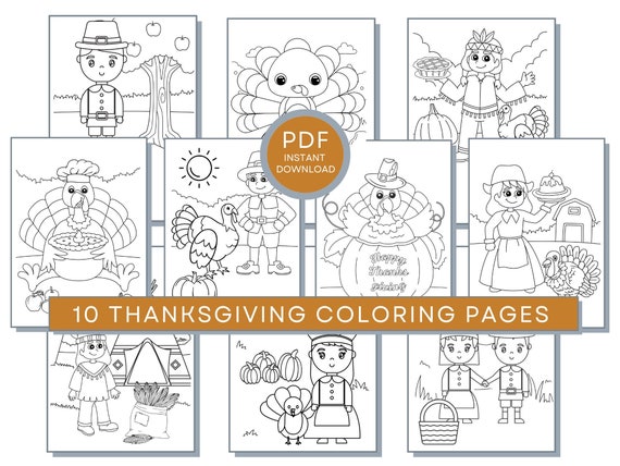 Thanksgiving Coloring Pages, Thanksgiving PDF Thanksgiving Printables, Fall Coloring Pages, Happy Thanksgiving Coloring, Thanksgiving Sheets