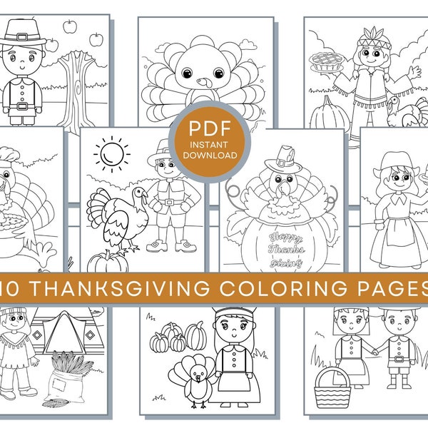 Thanksgiving Coloring Pages, Thanksgiving PDF Thanksgiving Printables, Fall Coloring Pages, Happy Thanksgiving Coloring, Thanksgiving Sheets