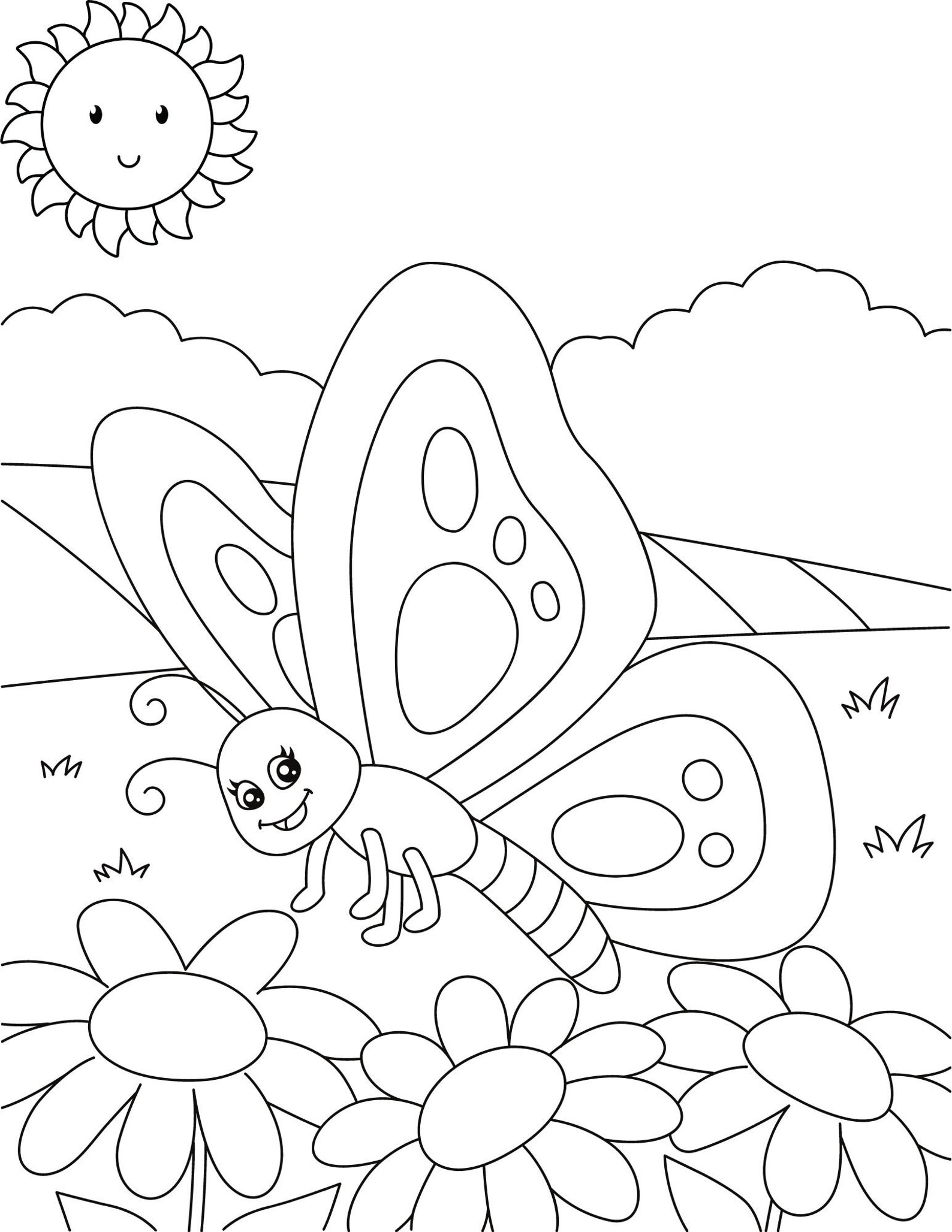 Butterfly Coloring Pages, Butterfly PDF, Butterfly Printables ...