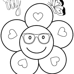 Preppy Coloring Pages, Teens Coloring Pages, Preppy Aesthetic Coloring, Teen Printables, Teen PDF Coloring, Teen Girl Coloring image 3