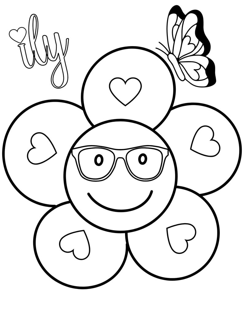 Preppy Coloring Pages, Teens Coloring Pages, Preppy Aesthetic Coloring, Teen Printables, Teen PDF Coloring, Teen Girl Coloring image 3