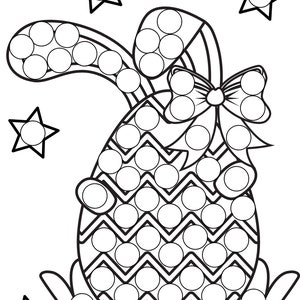 Easter Dot Marker Coloring Pages, Do a Dot Easter Painting, Easter PDF ...