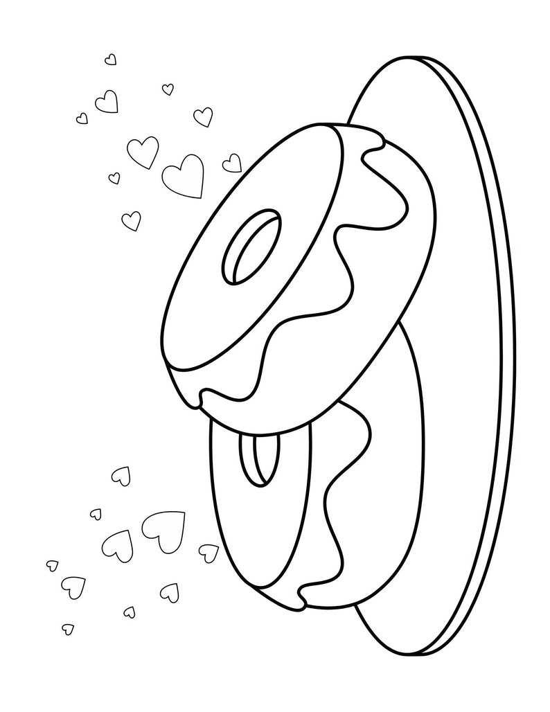 Sweets Coloring Pages for Kids, Sweets Printable, Coloring Pages of Ice Cream, Cup Cakes ...