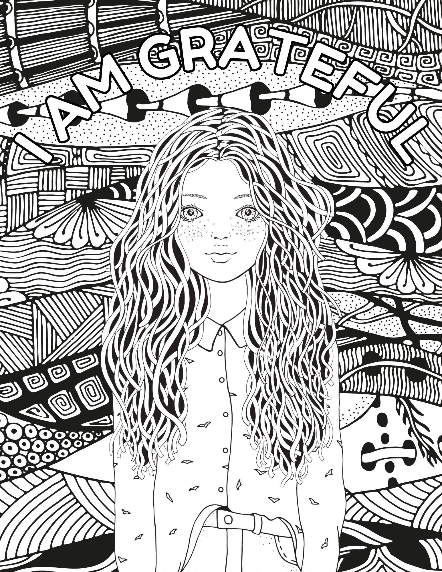 Teens Self Care Coloring Pages, Teens Inspirational Quotes Coloring