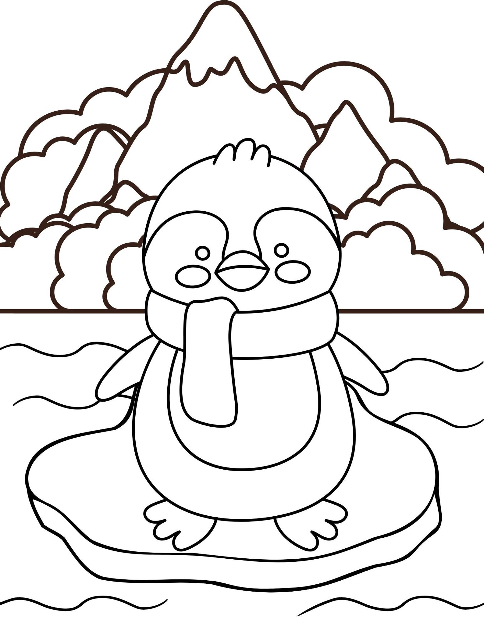 Penguin Coloring Pages, Penguin PDF, Penguin Printables, Penguin ...