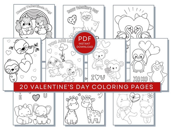 Valentine's Day Coloring Pages, Valentines Printables, Valentines Day Sheet, Love Coloring Pages, Valentines Print, Vday Coloring