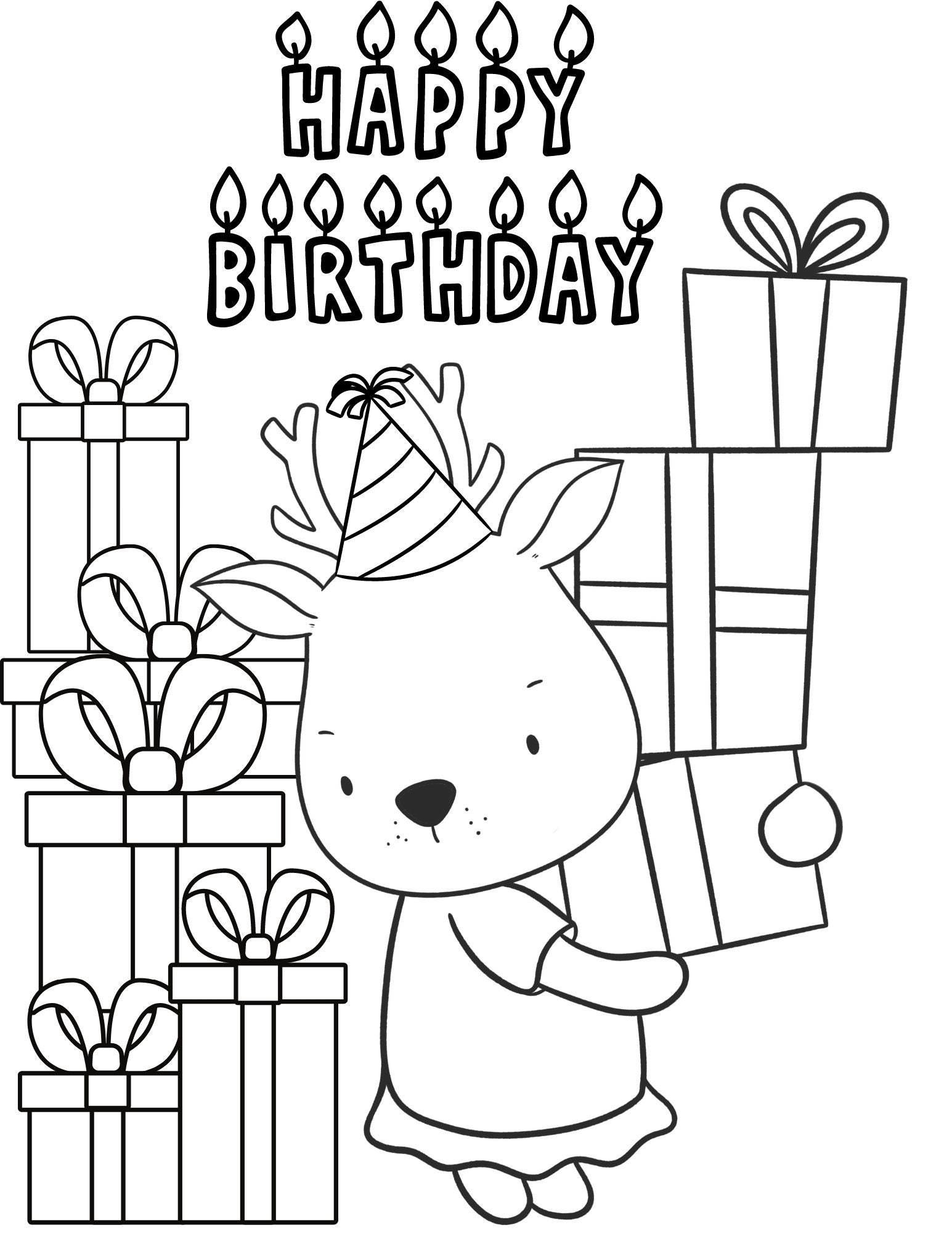 Gelukkige verjaardag kleurplaten, gelukkige verjaardag printables, gelukkige  verjaardag kleurplaten, gelukkige verjaardag kleurplaat PDF, gelukkige  verjaardag kleuren - Etsy België, image size:1545x2000