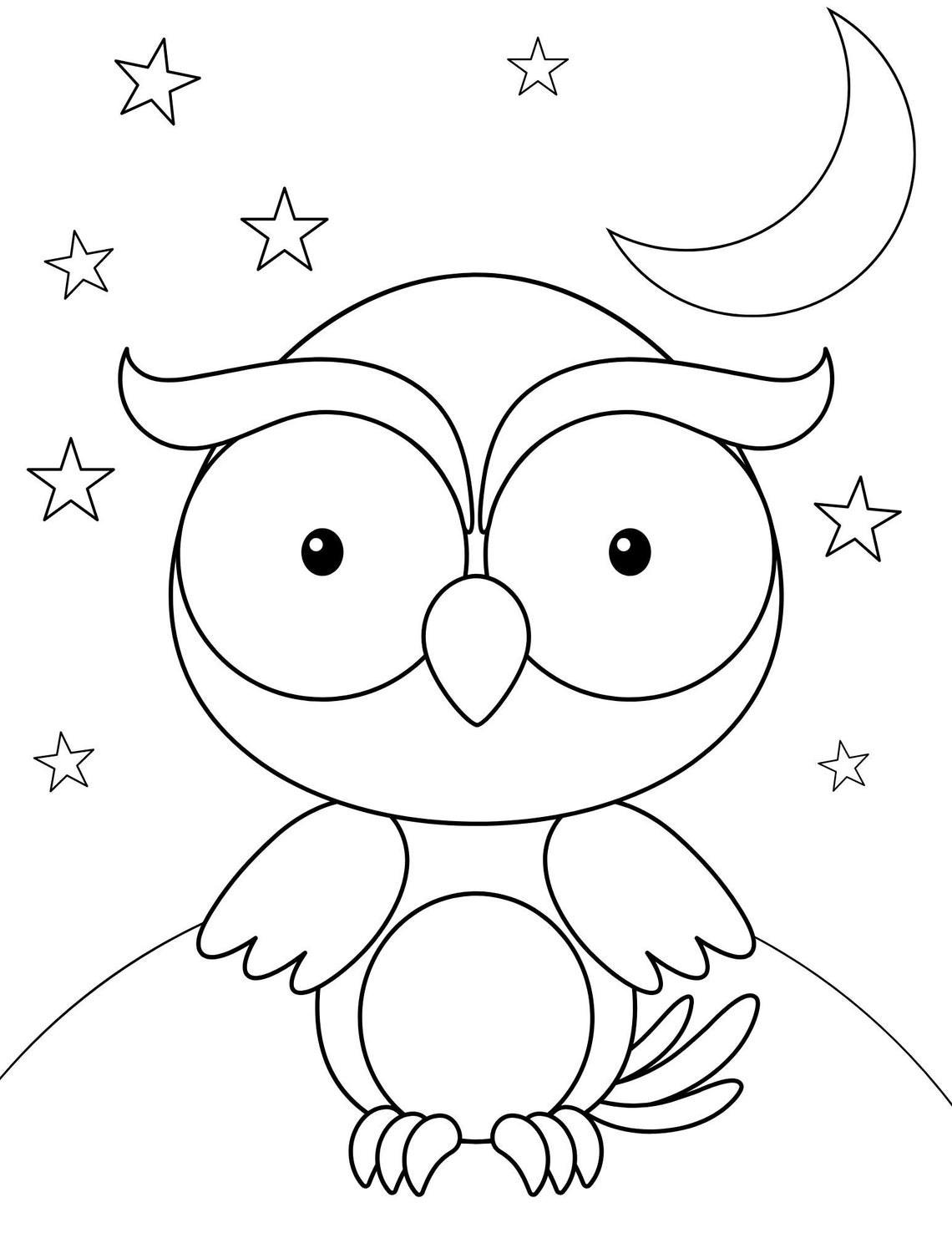 Owl Coloring Pages, Owl PDF Coloring Owl Printables, Owl Coloring ...