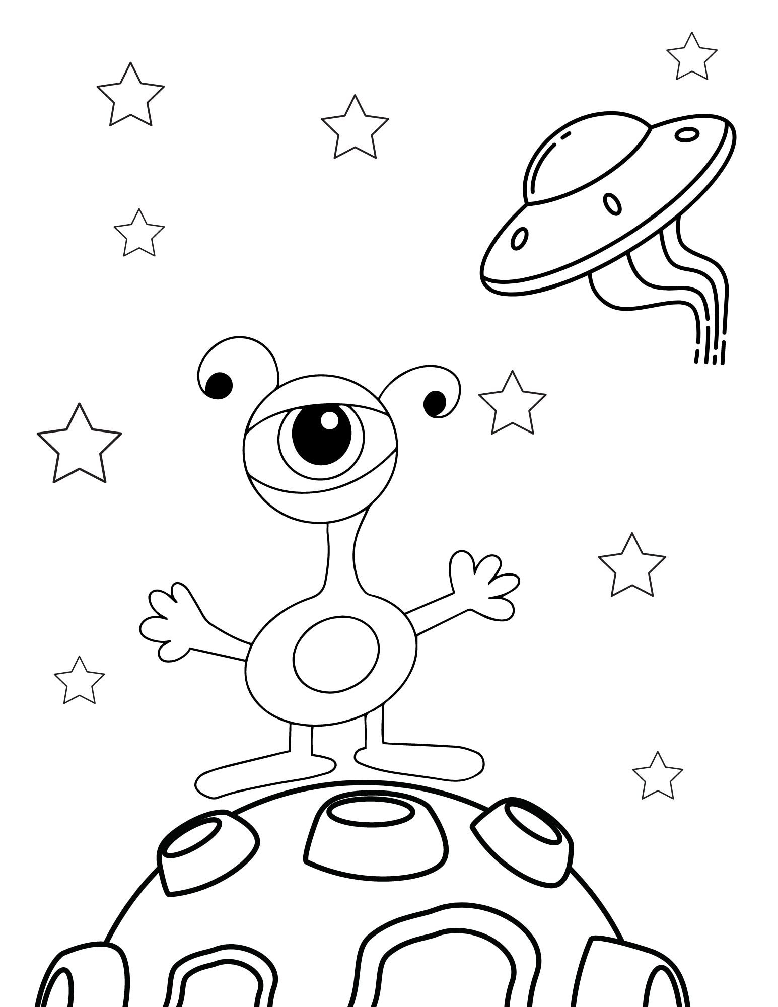 Aliens Coloring Pages, Aliens PDF, Aliens Printables, Aliens Coloring ...