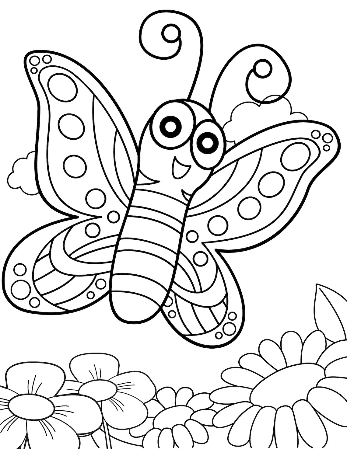 Butterfly Coloring Pages, Butterfly PDF, Butterfly Printables ...