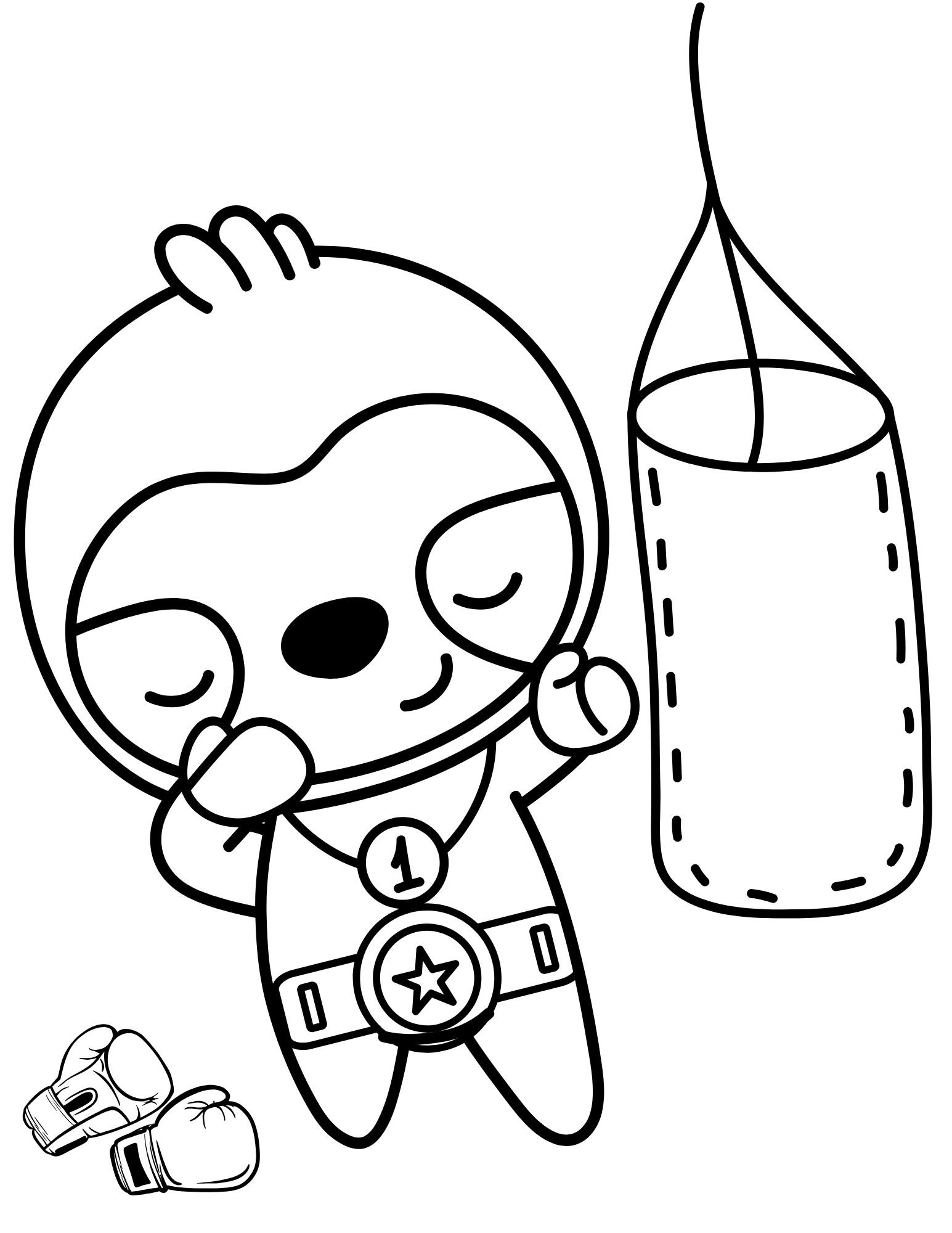 Workout Coloring Pages, Exercise Coloring Pages, Gym Coloring Pages ...