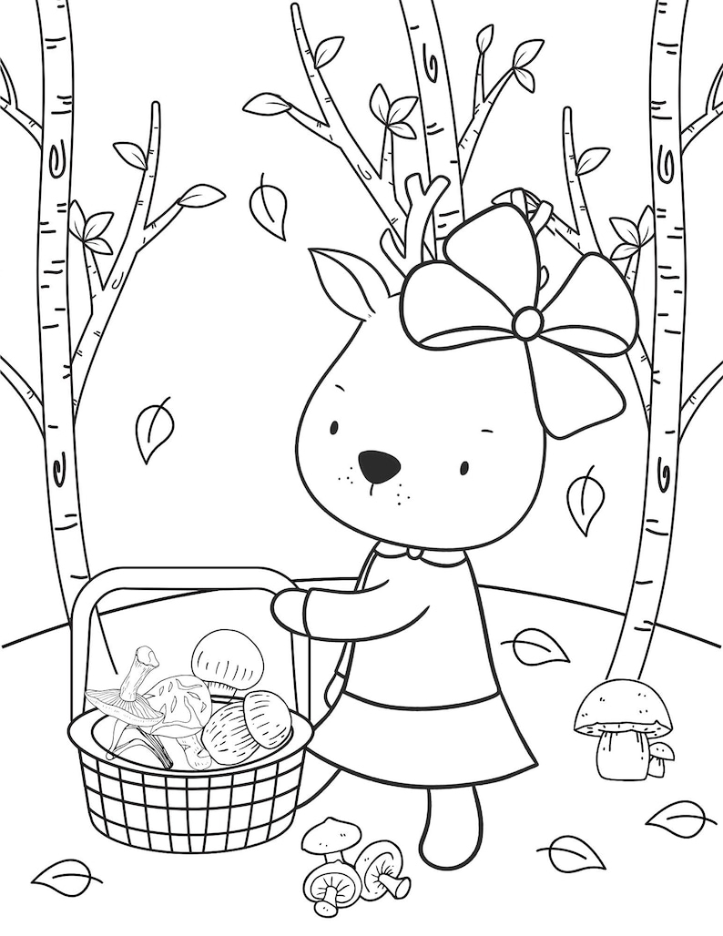 Fall Coloring Pages, Fall Coloring PDF, Fall Printables, Fall Activity