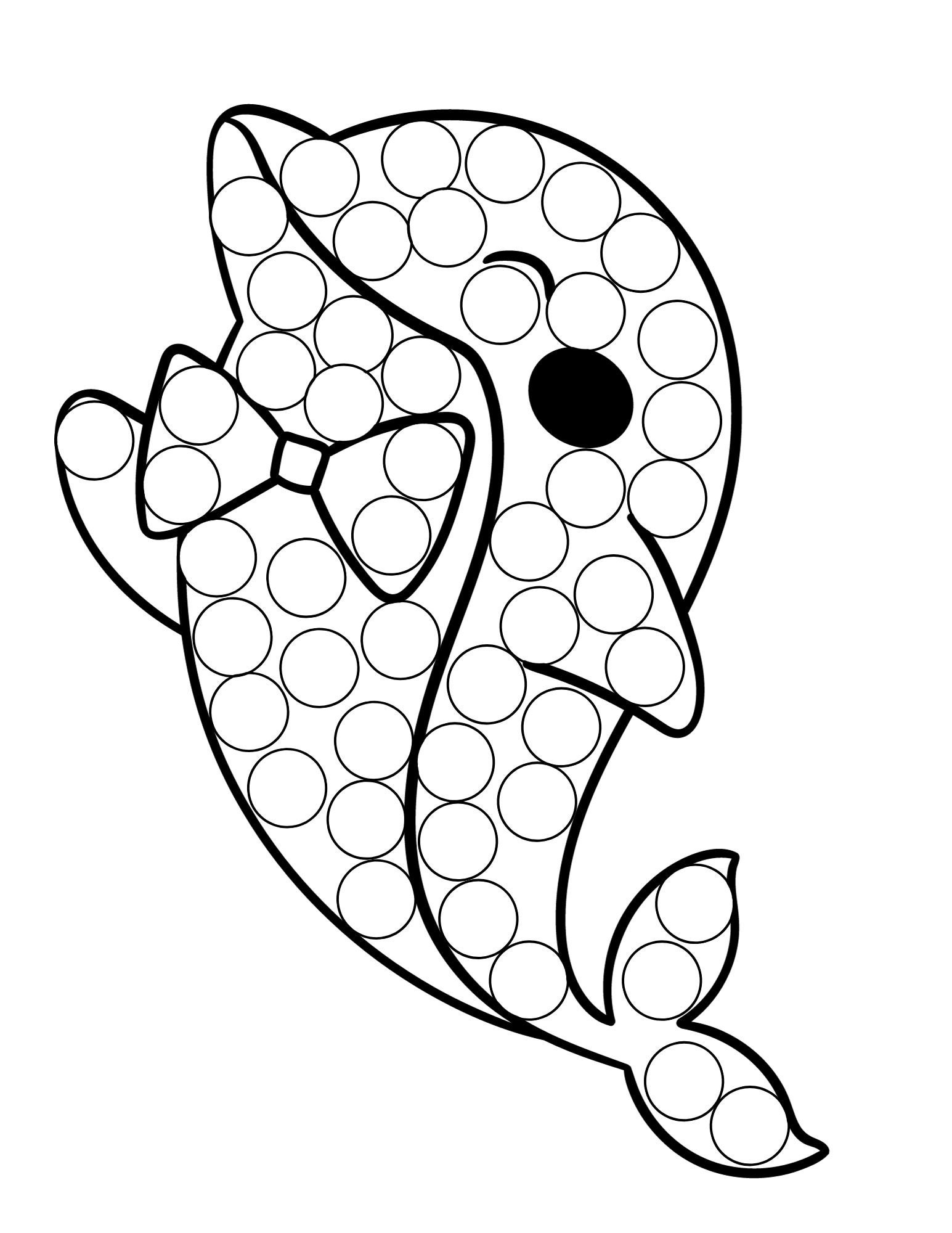 Animals Dot Marker Coloring Pages, Animals Dot Marker Printables ...